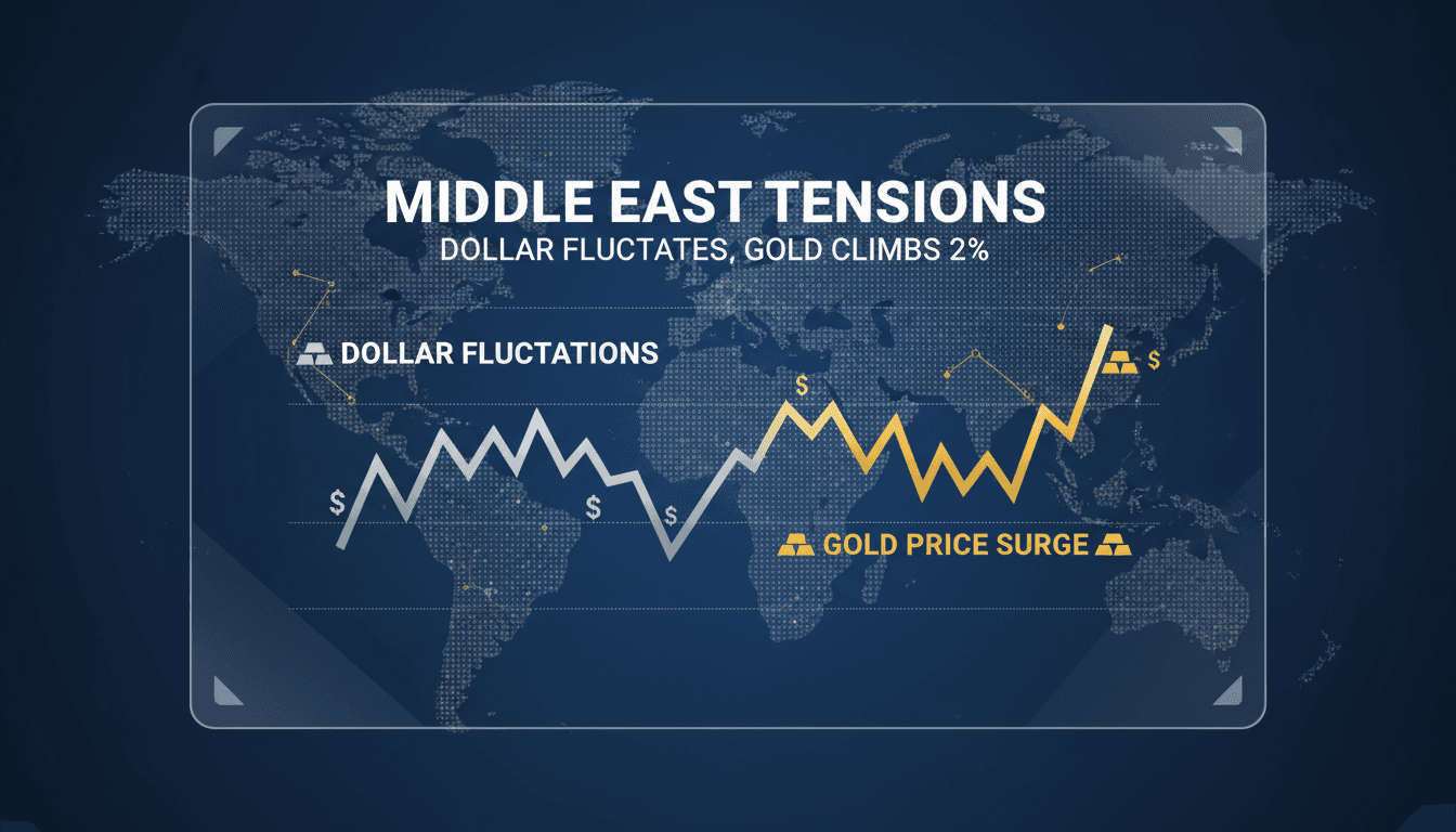 Dollar Fluctuations and Gold Price Surge Amid Middle East Tensions