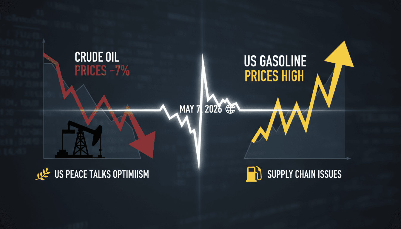 Crude Oil Prices Drop Over 7% Following US Proposal for Peace Talks with Iran and Israel