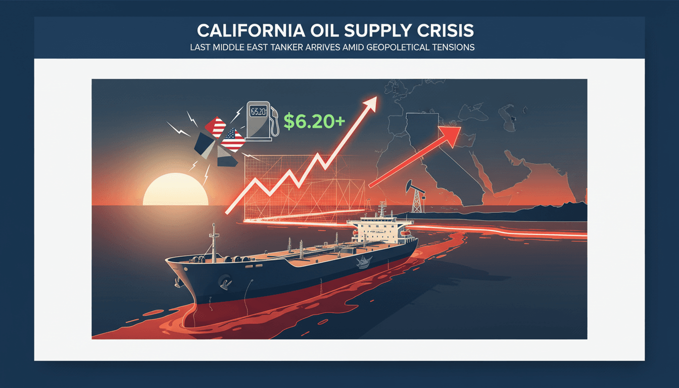California faces oil supply crisis as last Middle Eastern tanker arrives