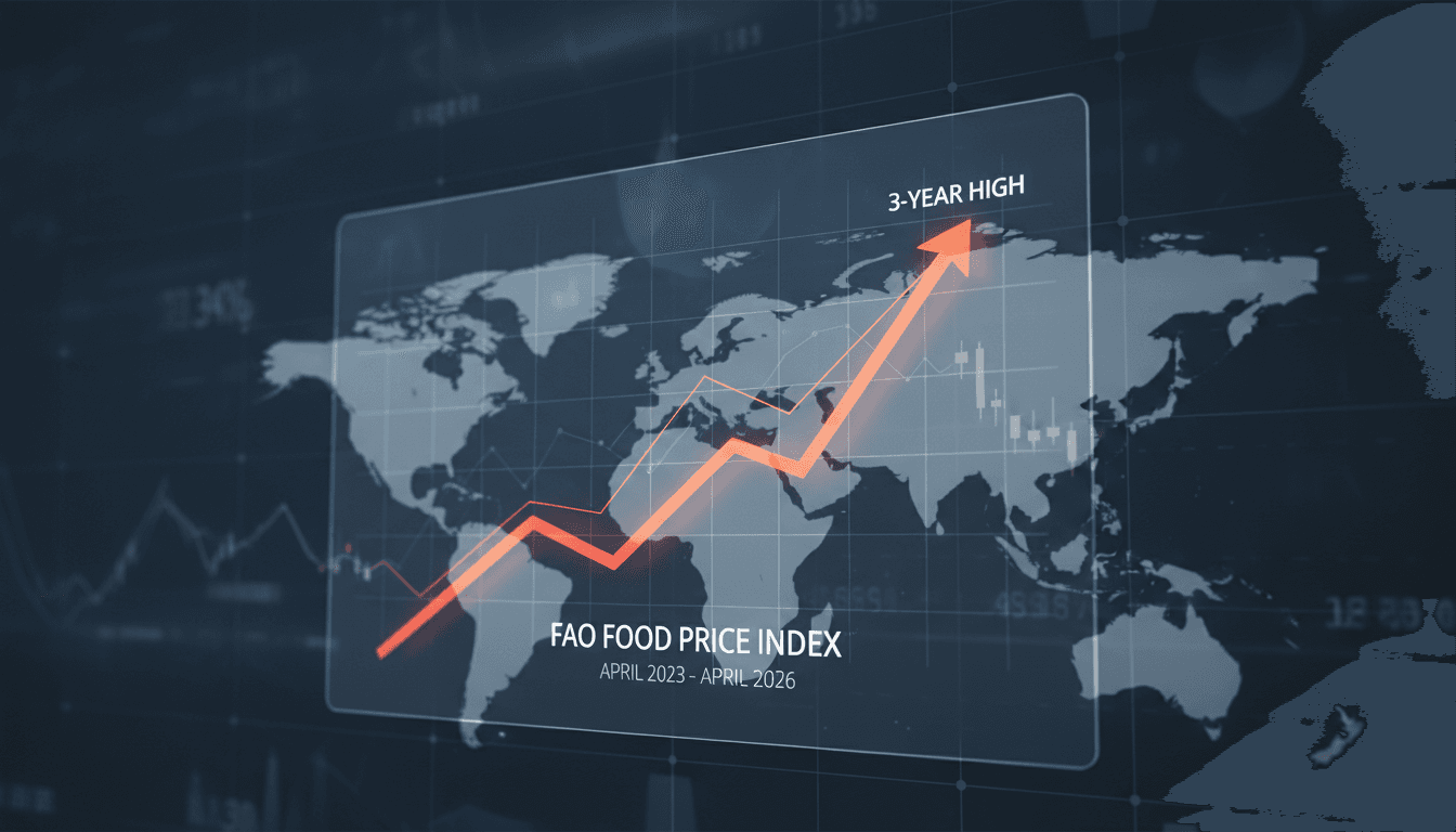 World food prices hit three-year high amid ongoing inflationary pressures