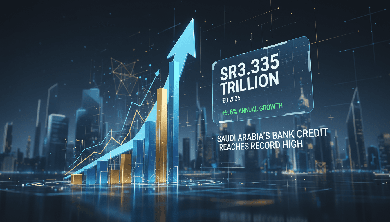 Graph illustrating the growth of bank credit in Saudi Arabia
