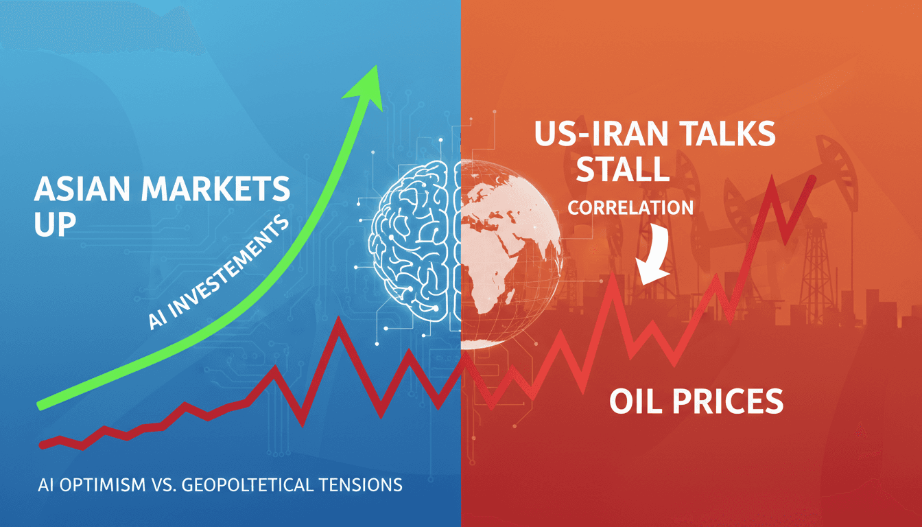 Asian stock market trends with a focus on AI and oil prices