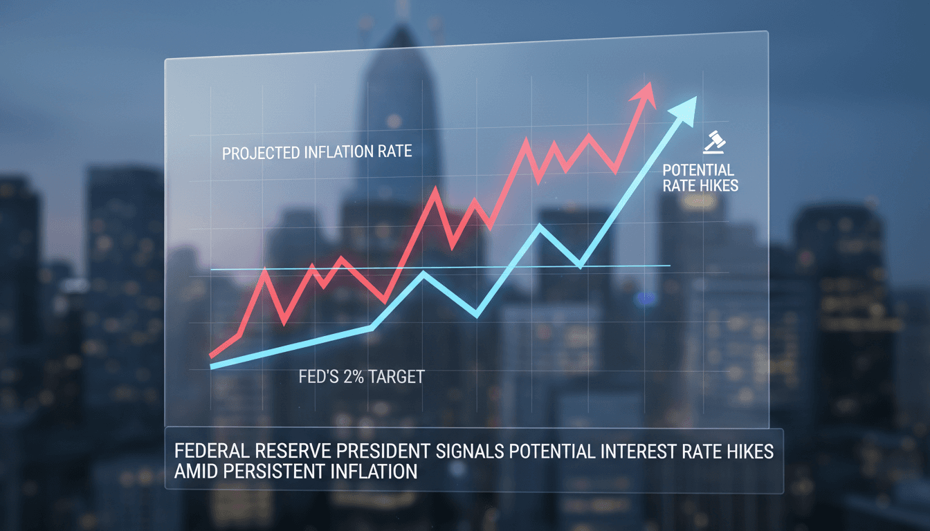 Susan Collins speaking at a Federal Reserve event about interest rates and inflation.