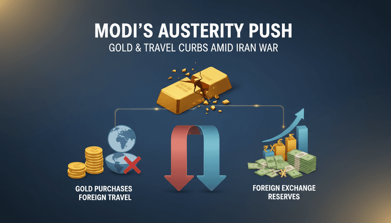 Modi Calls for Austerity Measures Amid Economic Pressures from Iran War