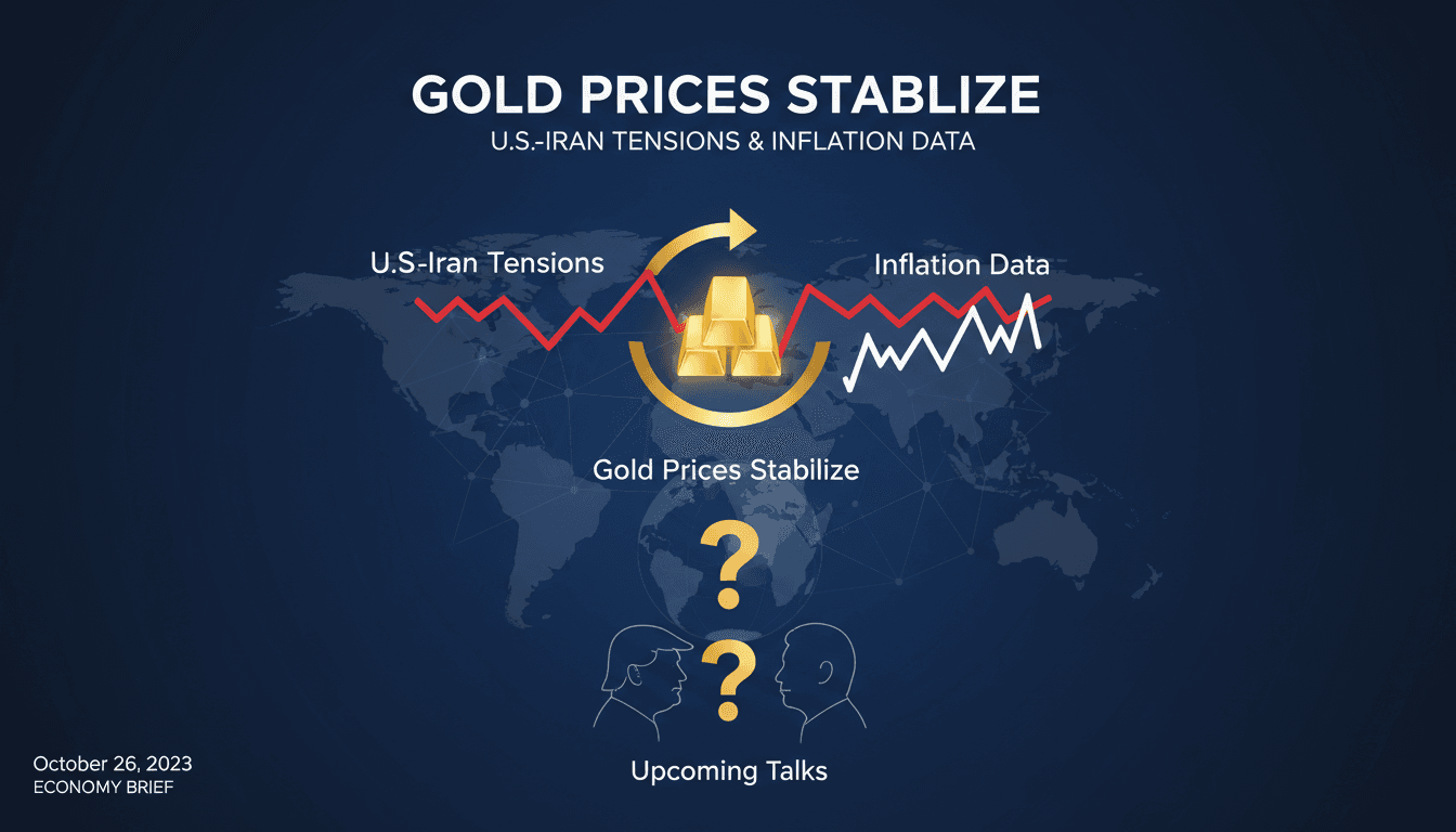 Gold bars with a backdrop of financial charts and geopolitical maps.