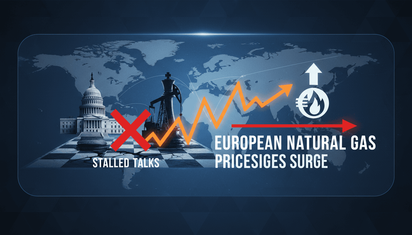 European natural gas prices surge amid stalled U.S.-Iran peace talks