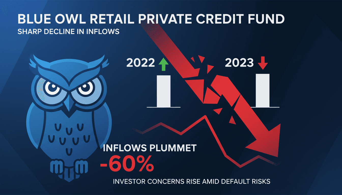 Blue Owl's retail private credit fund faces sharp decline in inflows