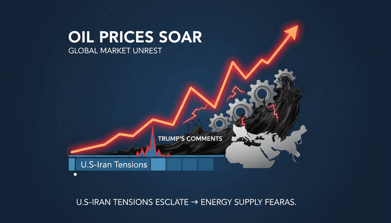 Oil prices rise sharply amid escalating U.S.-Iran tensions