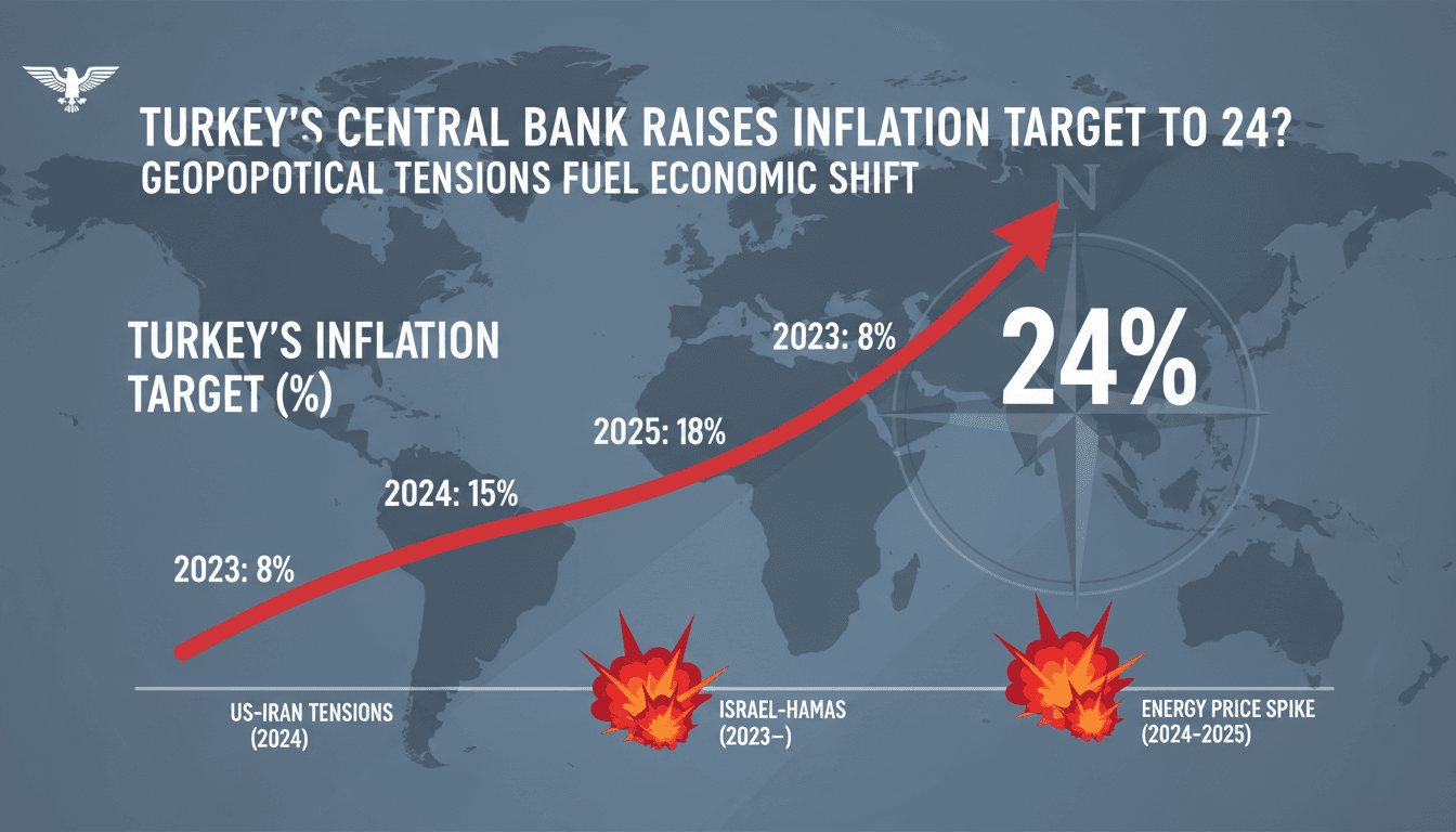 Turkey's central bank inflation target adjustment graphic