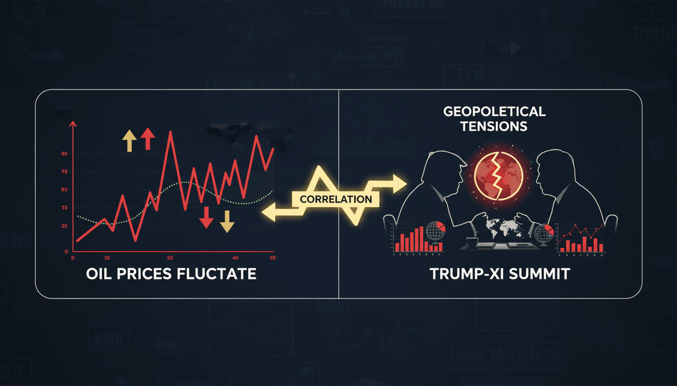 Oil prices fluctuating with geopolitical tensions in the background
