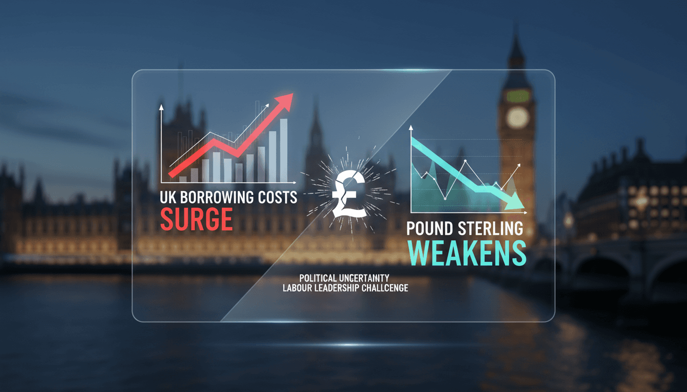 UK borrowing costs rise amid political uncertainty over Labour leadership