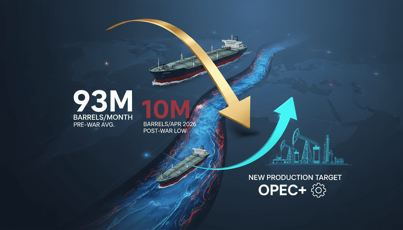 Iraq's oil exports through the Strait of Hormuz drop to 10 million barrels in April 2026