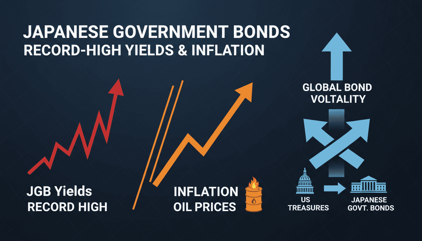 Japanese government bonds face record-high yields amid inflation concerns