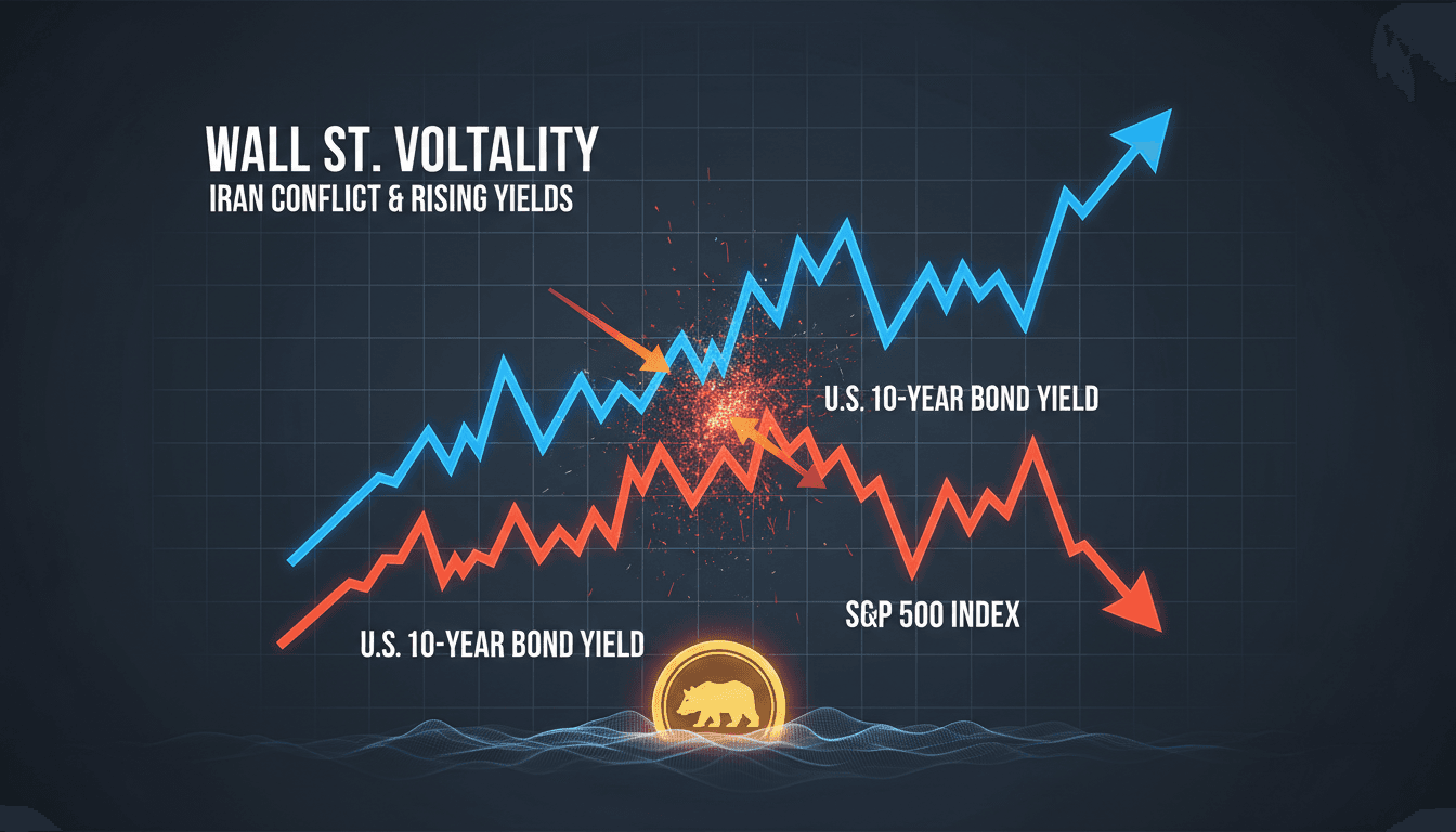 Wall Street Faces Volatility Amid Iran Conflict and Rising Bond Yields