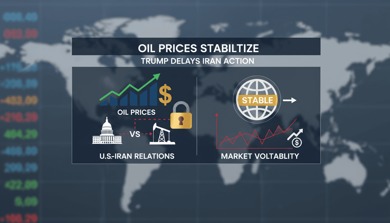 Oil prices stabilize as Trump delays military action against Iran