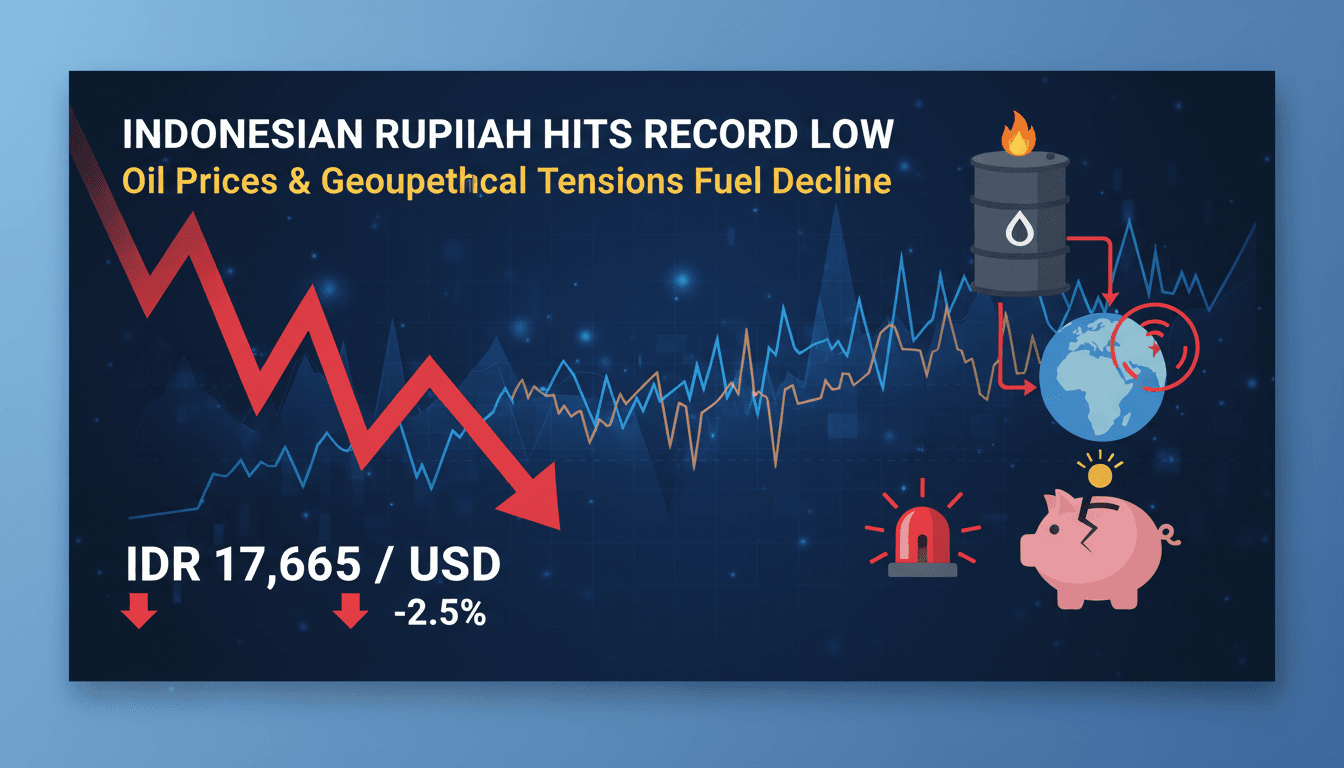 Indonesian rupiah hits record low amid rising oil prices and geopolitical tensions