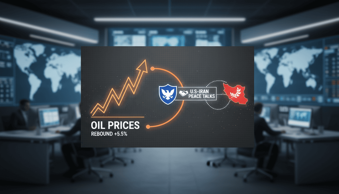Graph showing oil price fluctuations in relation to U.S.-Iran negotiations