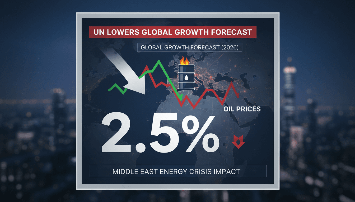 UN Lowers Global Growth Forecast to 2.5% Amid Middle East Energy Crisis