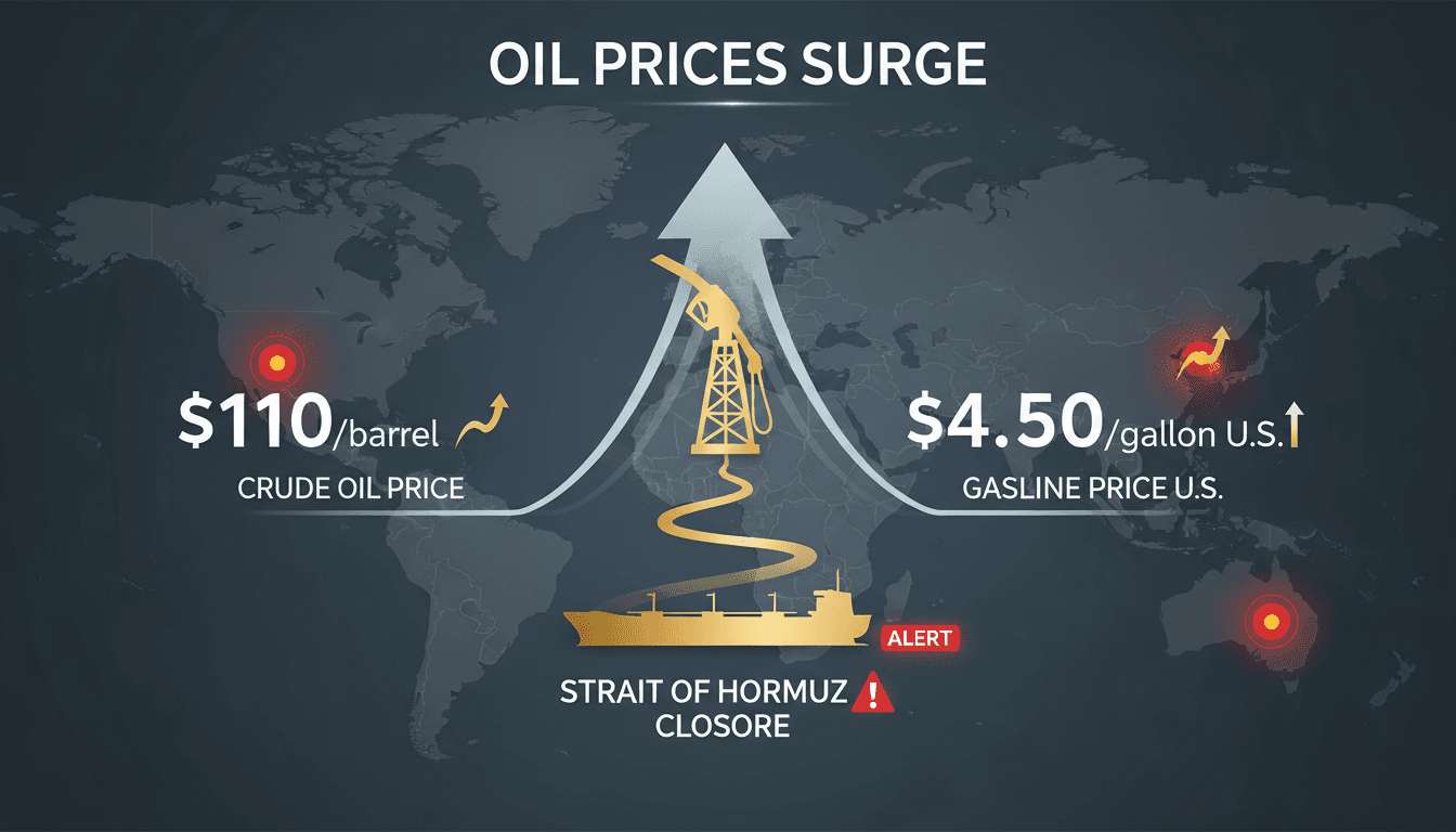 Graph showing rising oil prices and their impact on gasoline costs