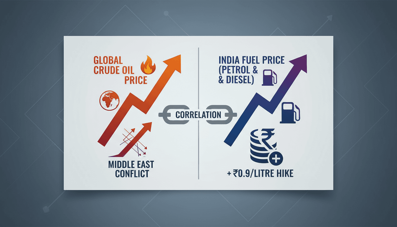 Fuel price increase in India due to rising global oil costs