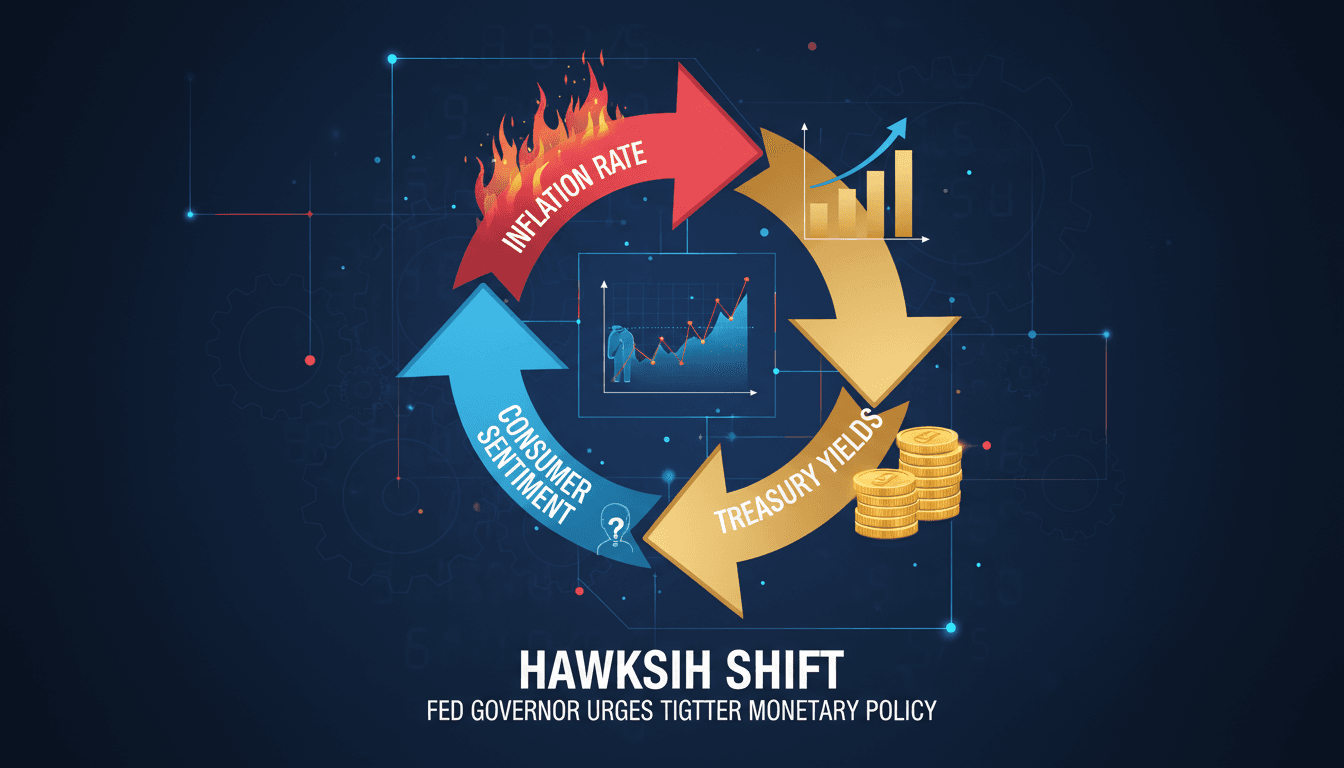 Federal Reserve Governor Christopher Waller speaking at a press conference.