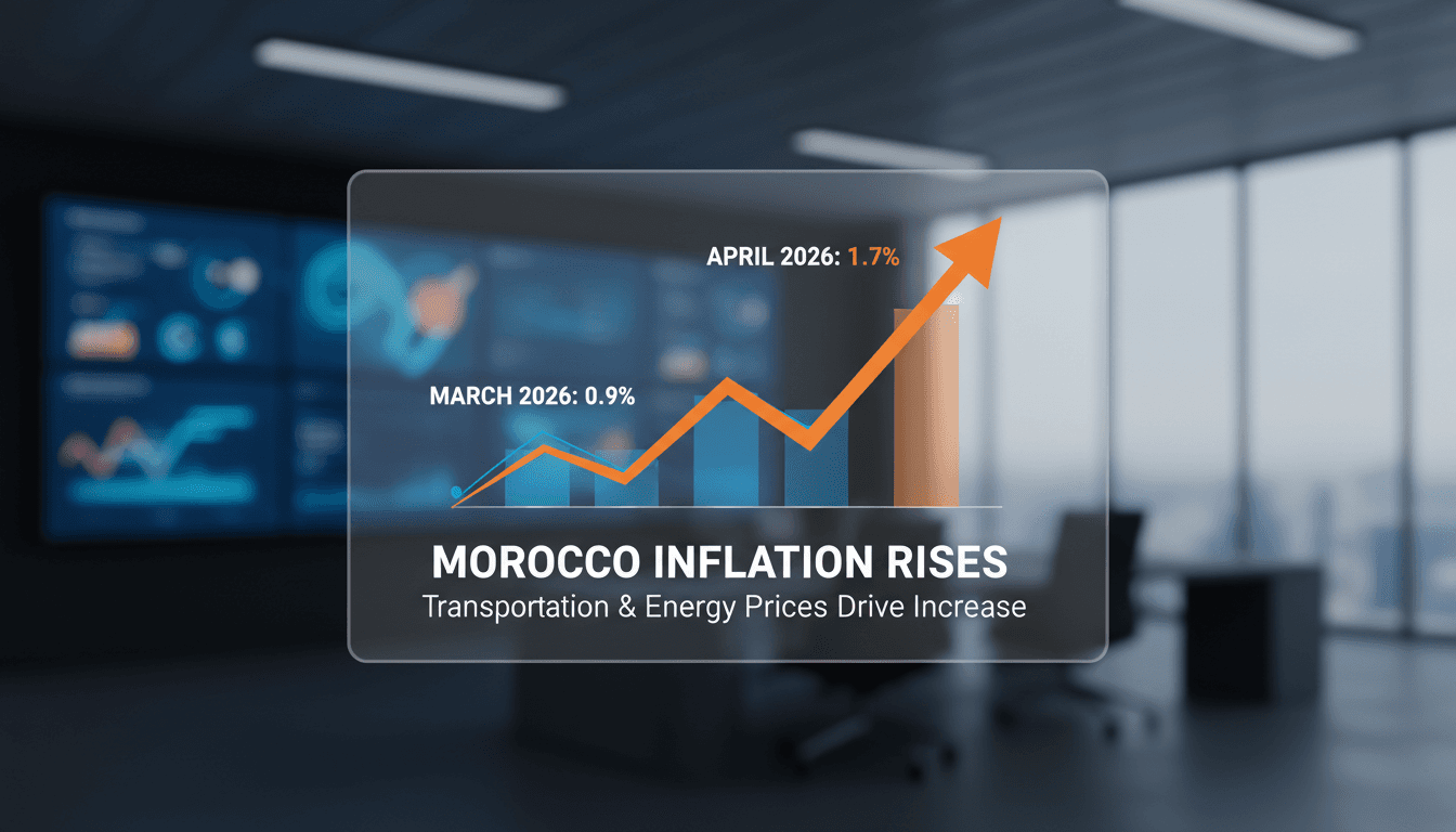 Graph showing the rise of Morocco's inflation rate in April 2026