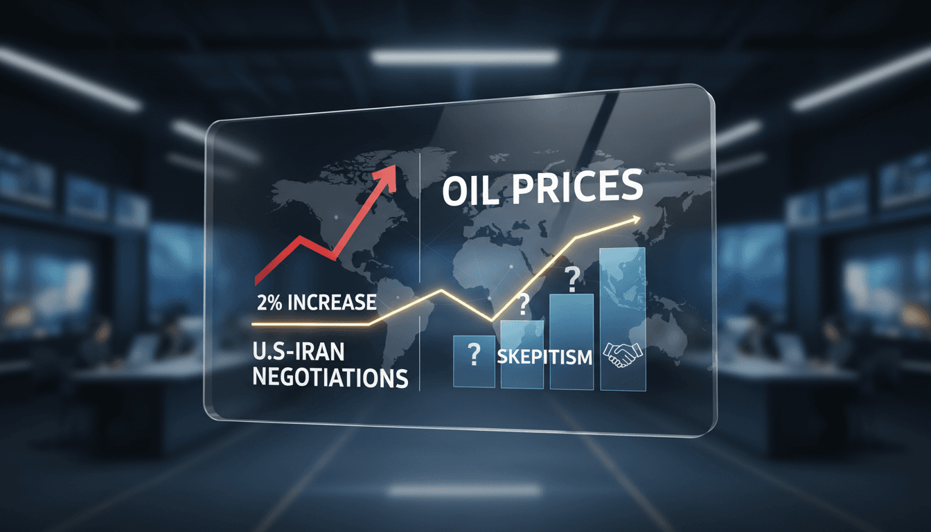 Graph showing the rise in oil prices linked to U.S.-Iran negotiations