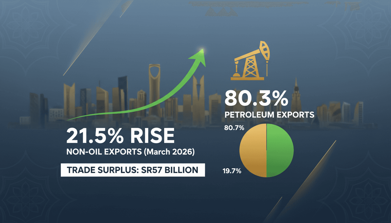 Graph showing the rise of Saudi Arabia's non-oil exports and petroleum export dominance.