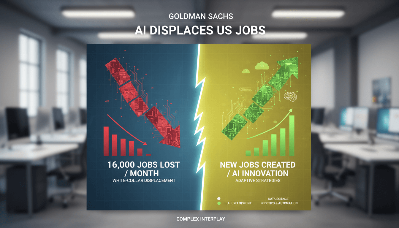 Illustration of AI's impact on white-collar employment in the U.S.