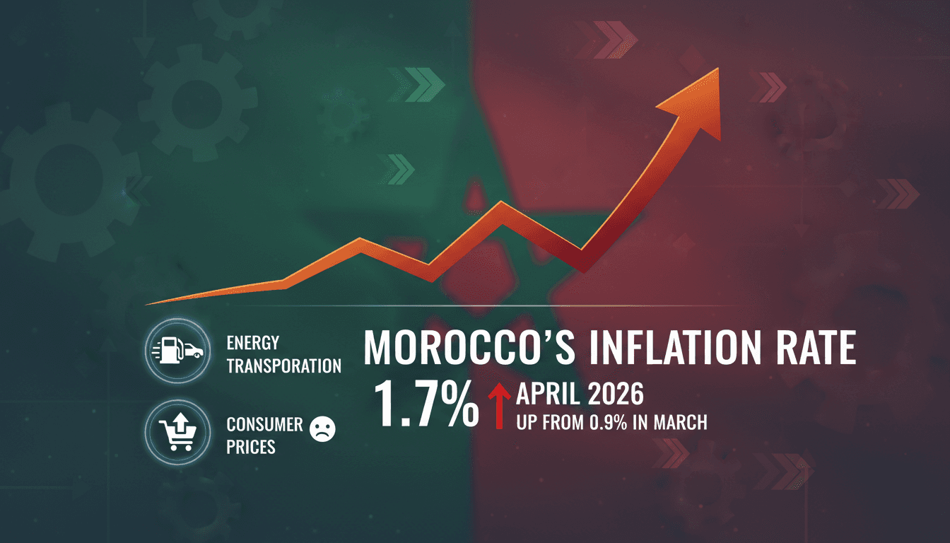 Graph showing Morocco's inflation rate increase in April 2026