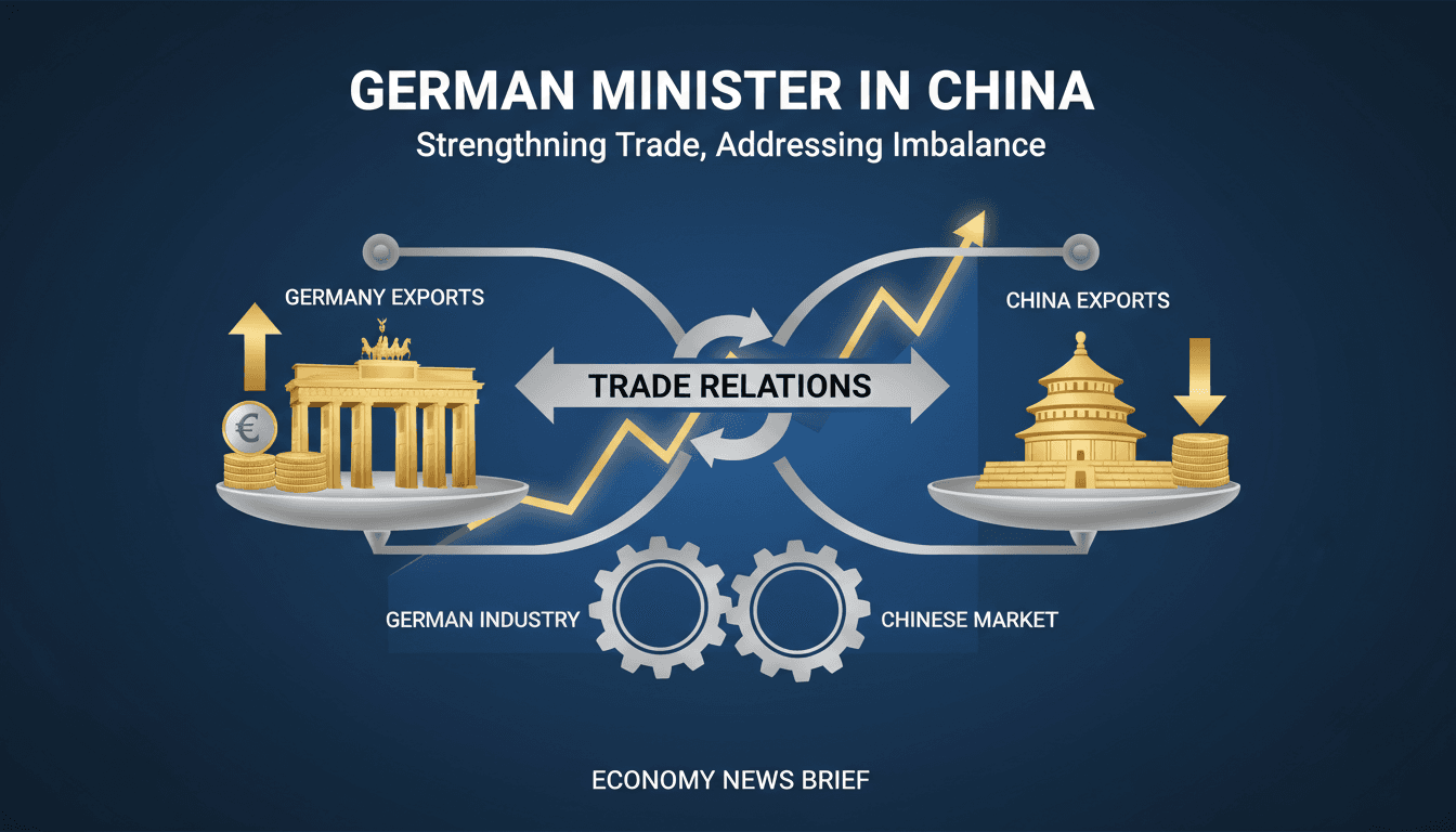 German Economy Minister Katherina Reiche during her visit to China.
