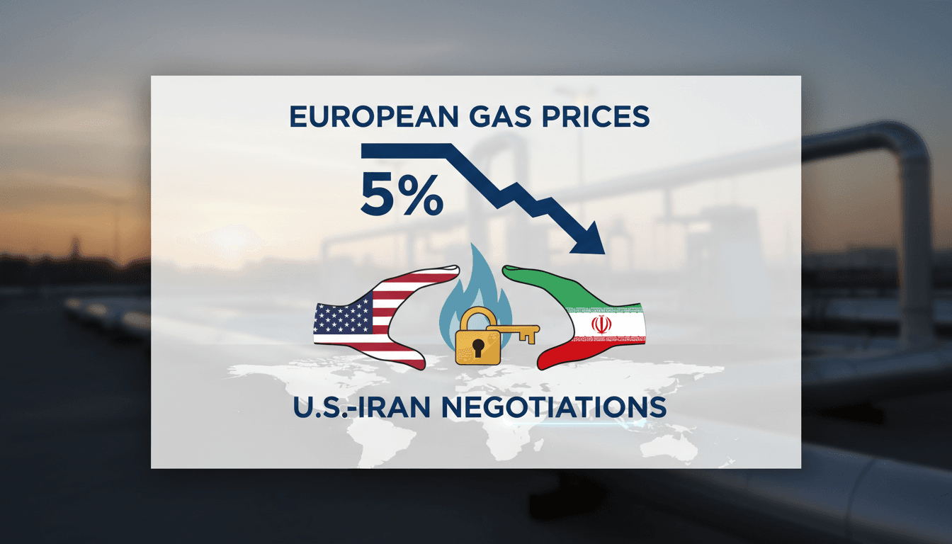 European gas prices decline due to geopolitical developments