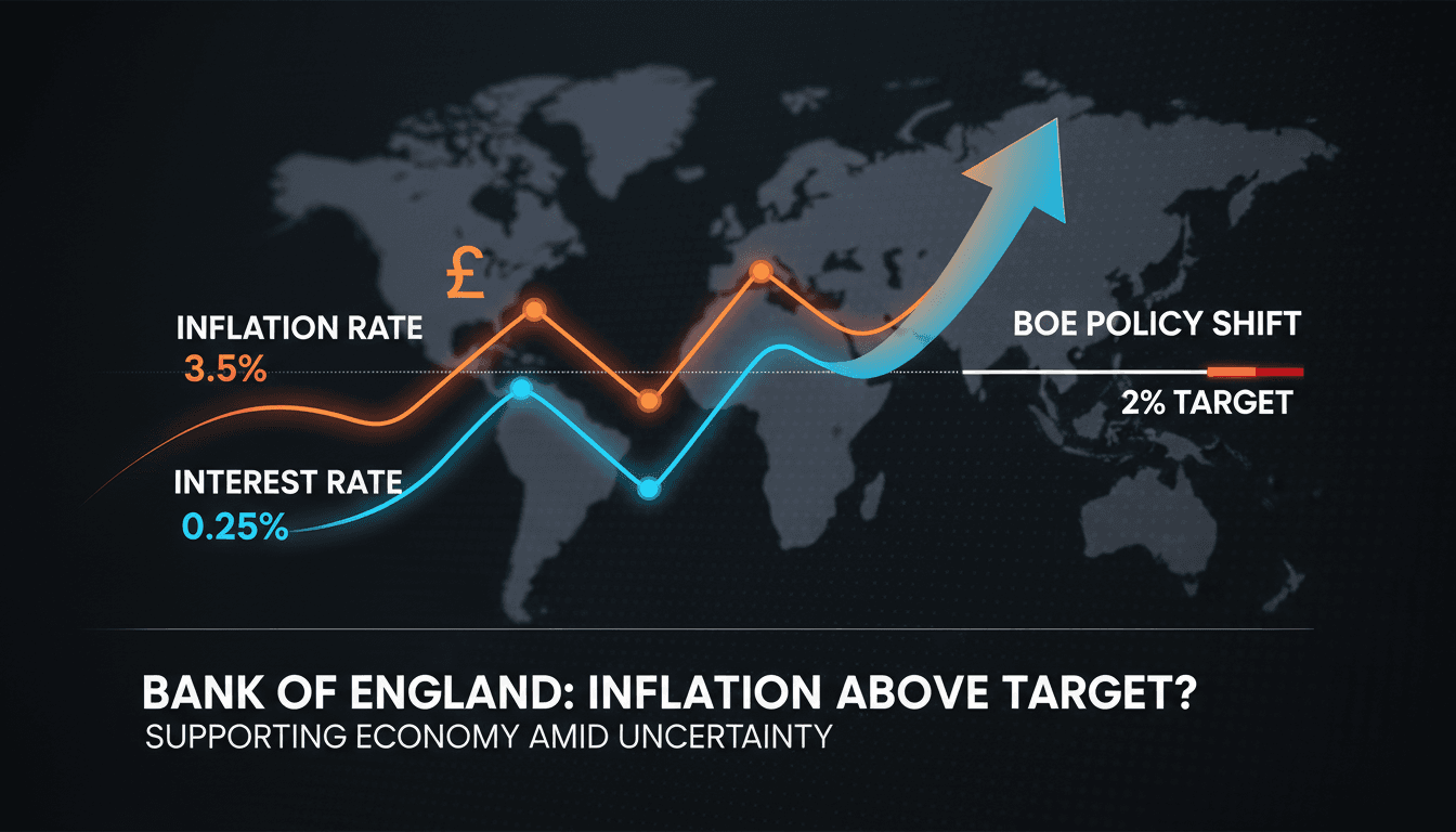 Bank of England signals potential tolerance for inflation above target to support economy
