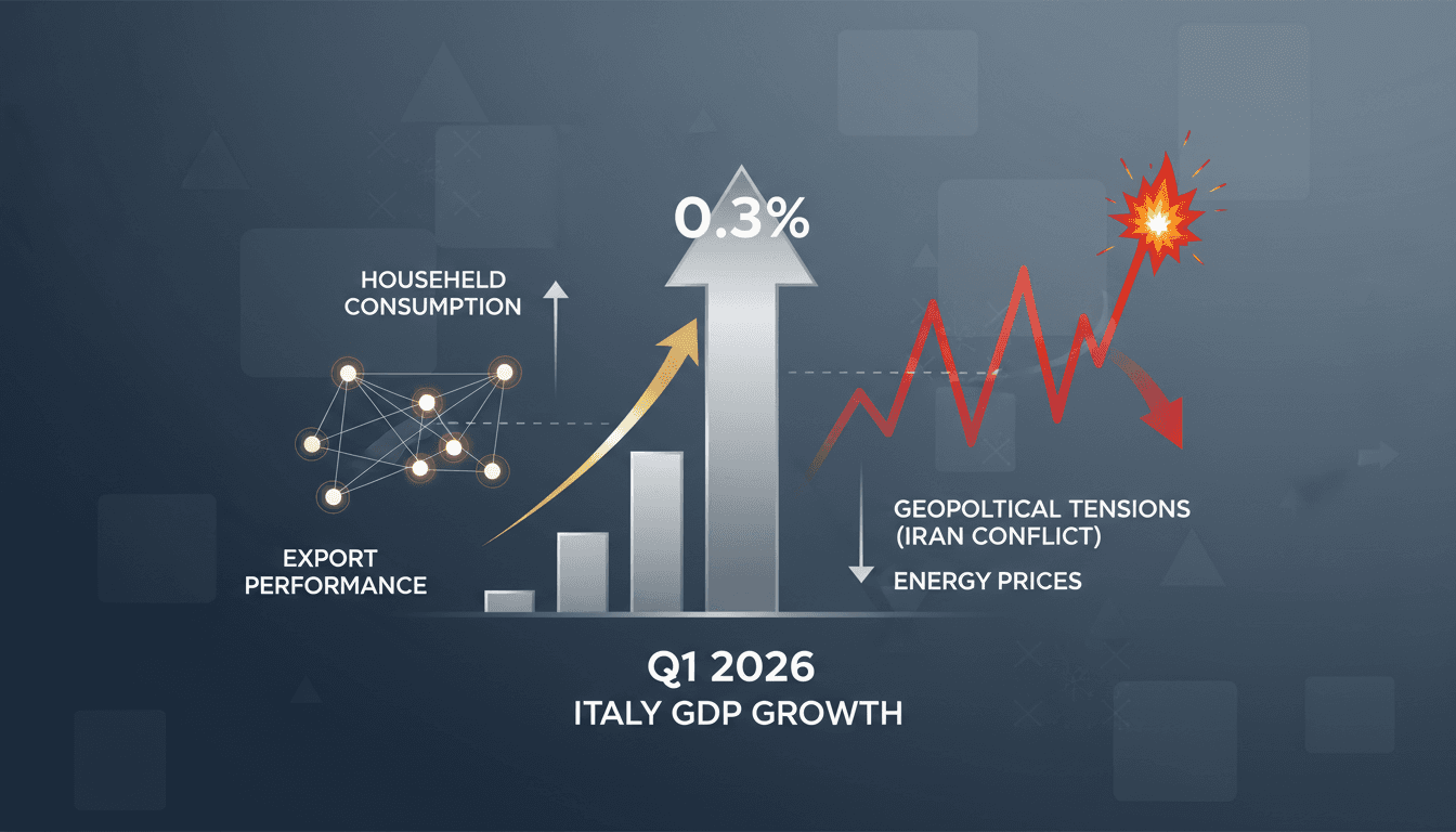 Italy's GDP Growth Revised Upward to 0.3% in Q1 2026
