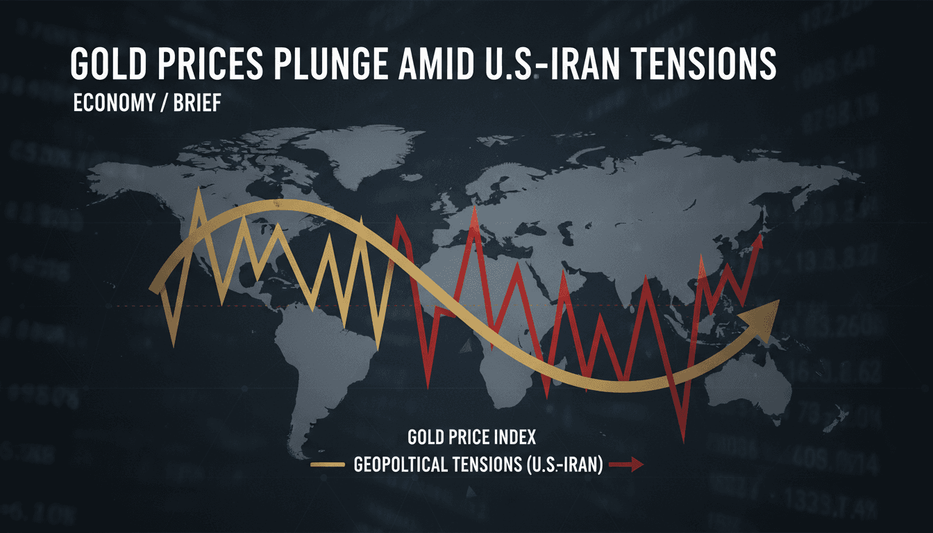Gold bars with a backdrop of fluctuating market graphs.