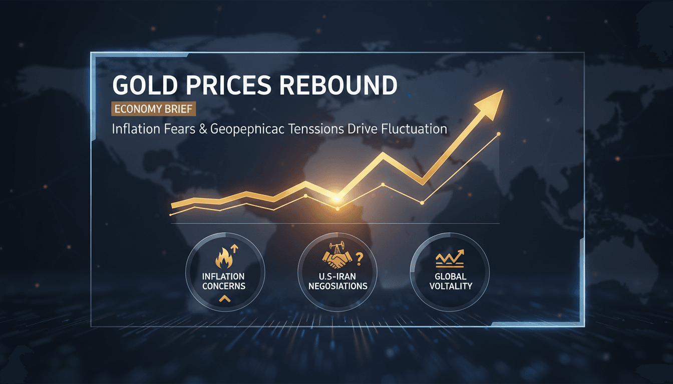 Gold bars with fluctuating price graphs in the background