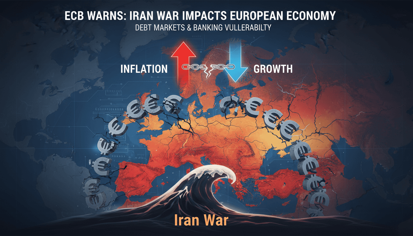 European Central Bank warning about economic impact from Iran war