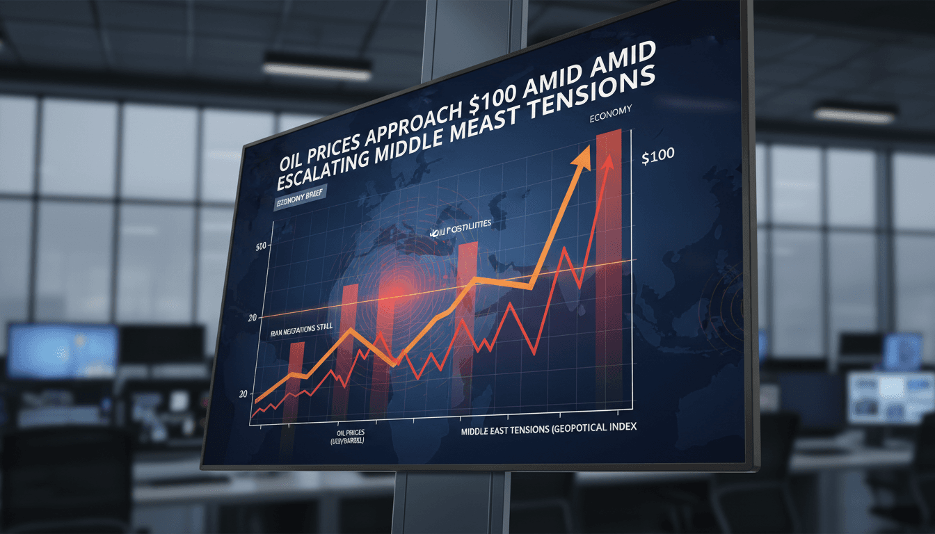 Oil prices approach $100 amid escalating Middle East tensions