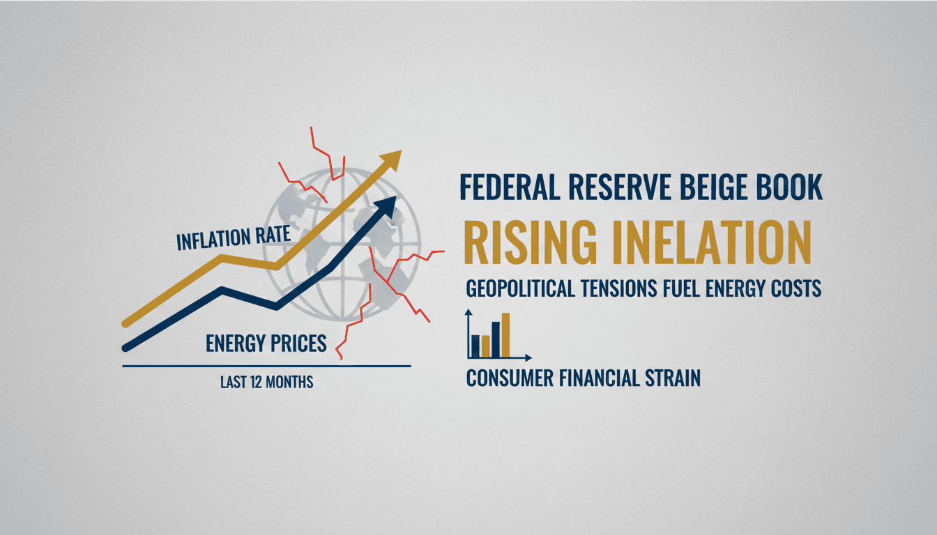 Federal Reserve Beige Book report on inflation and energy prices