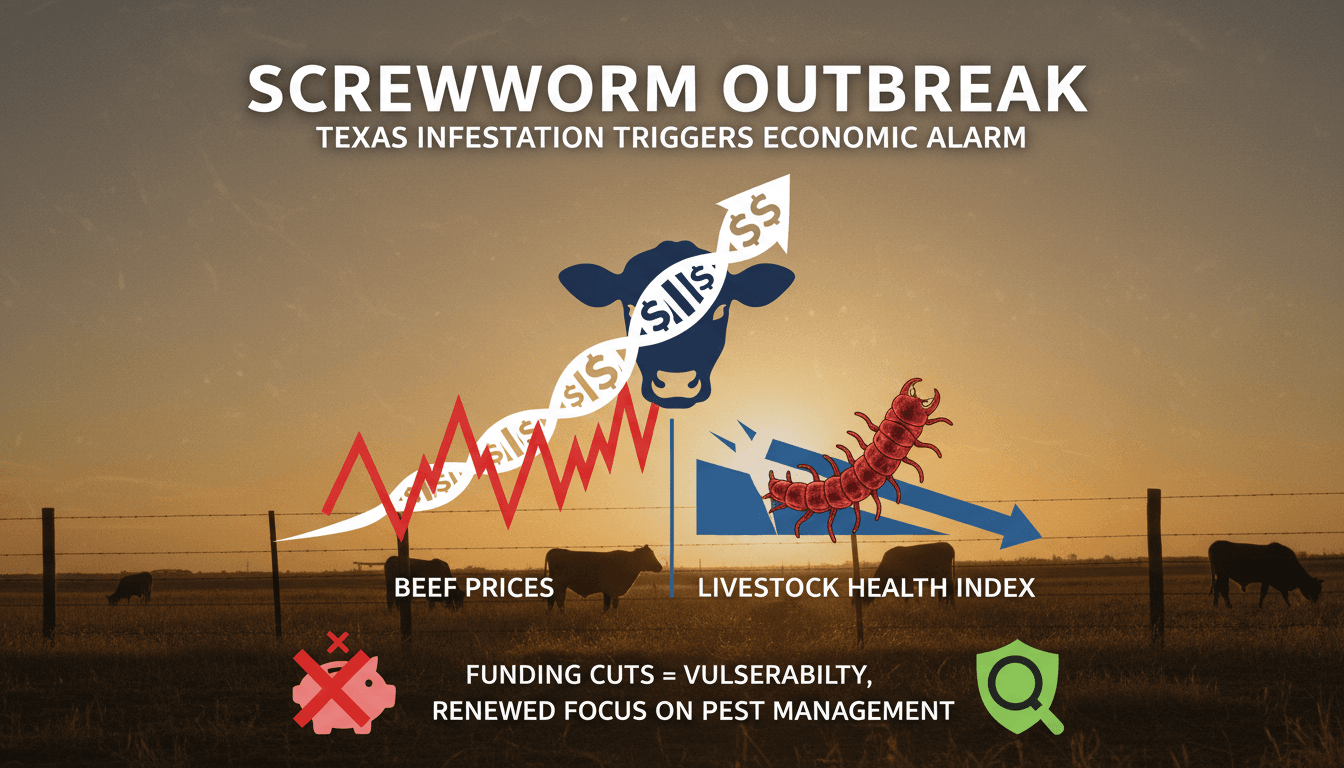 New World screwworm outbreak in Texas affecting livestock health