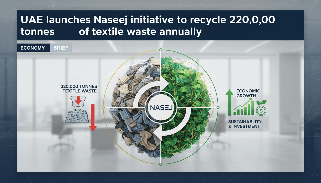 UAE's Naseej initiative aims to recycle textile waste for sustainability.