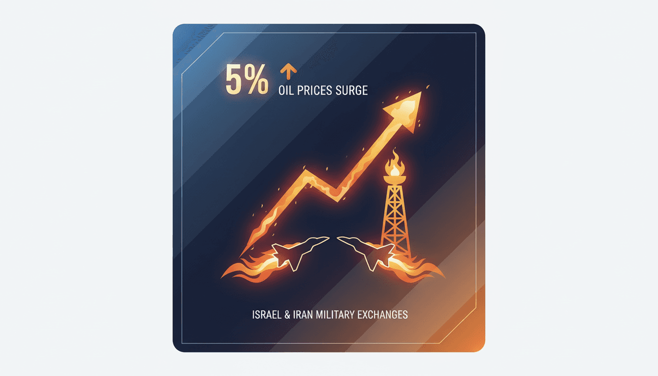 Oil prices surge over 5% amid renewed military exchanges between Israel and Iran