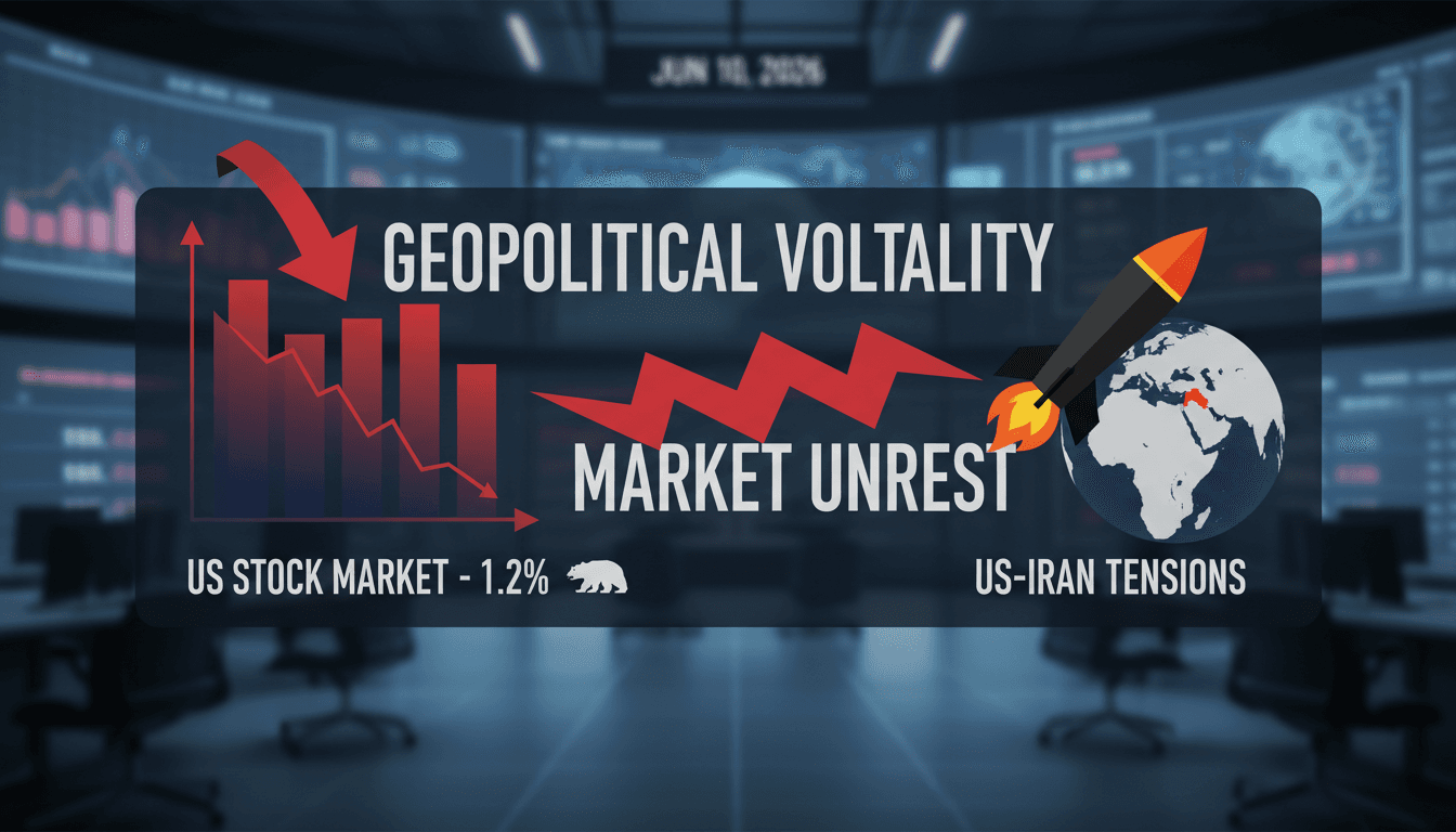 US stock market decline graphic illustrating key factors impacting performance