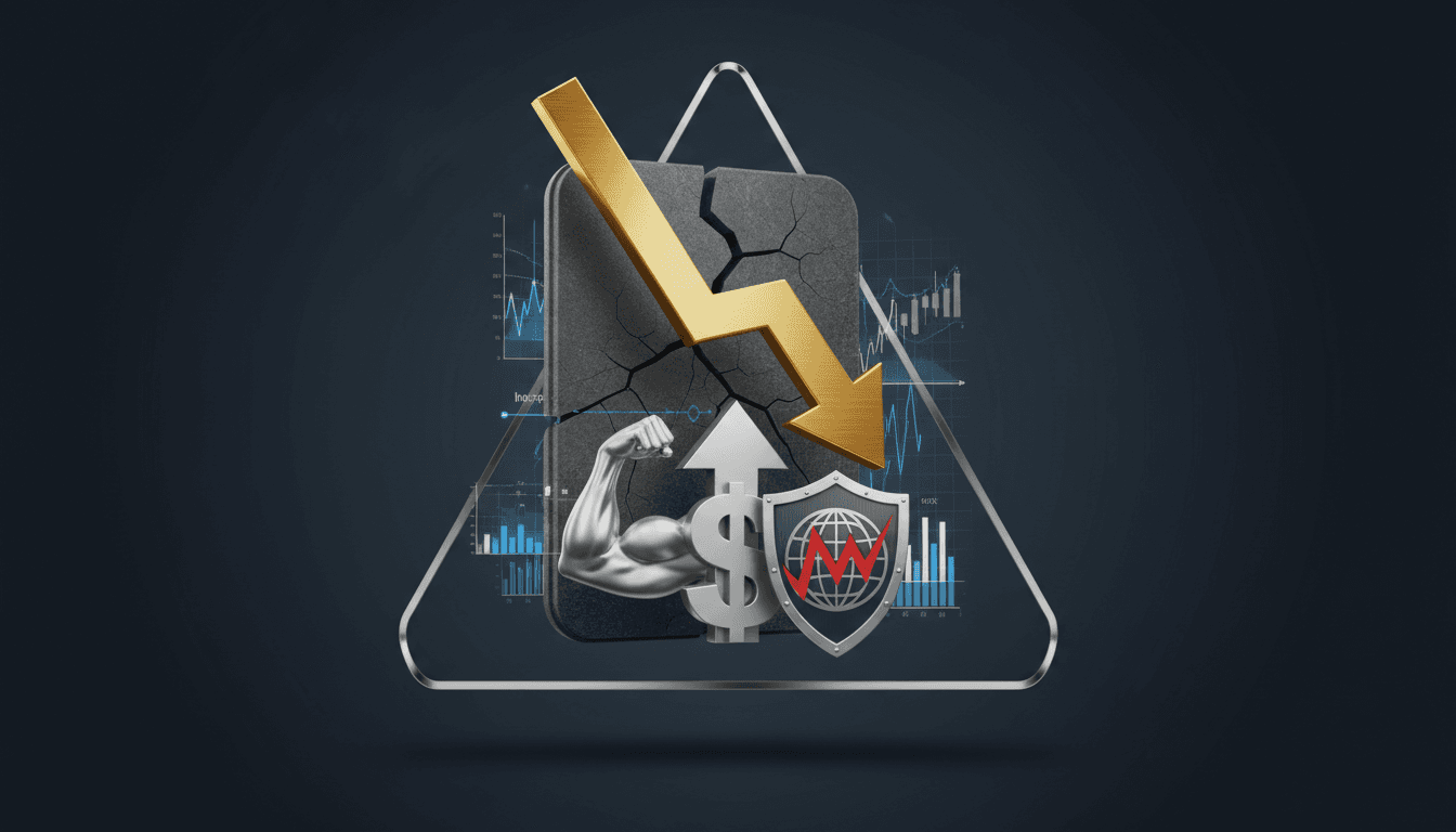 A graph showing the decline of gold prices over the past six months.