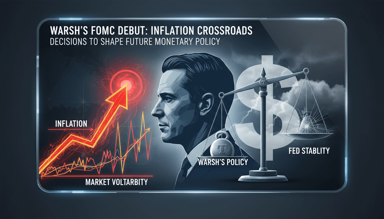 Kevin Warsh preparing for his first FOMC meeting amidst inflation concerns.