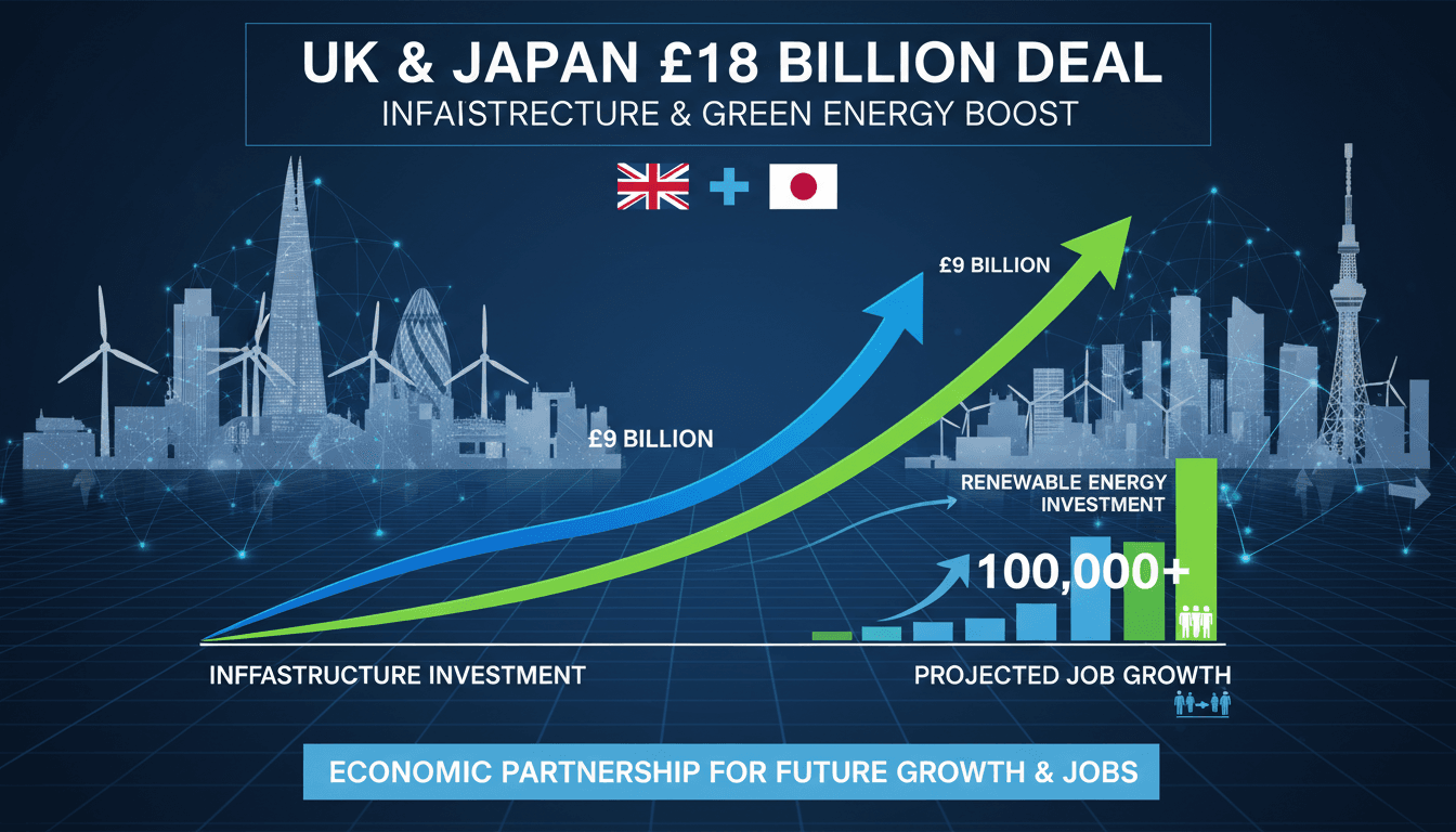 UK and Japan leaders signing investment deal for infrastructure and renewable energy