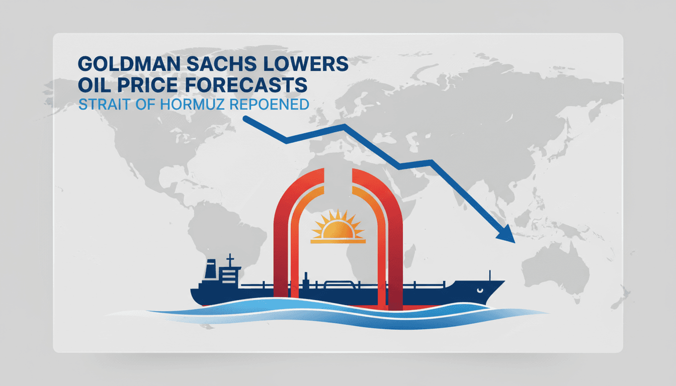 Oil price forecast changes following the reopening of the Strait of Hormuz.