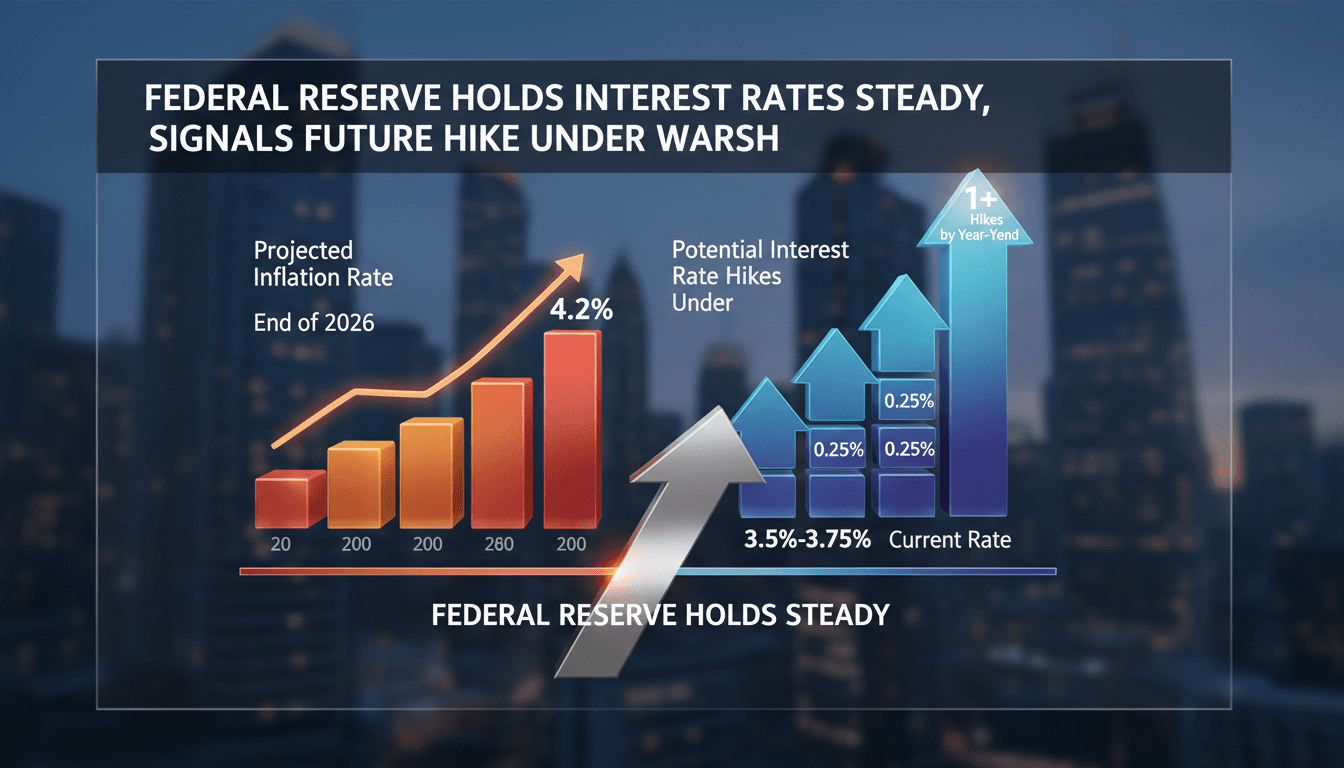A visual representation of the Federal Reserve's interest rate decisions and inflation projections.