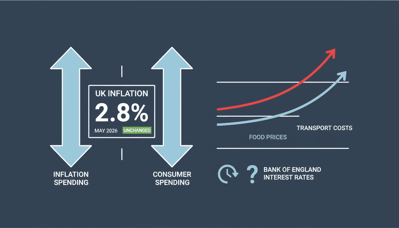 Graph showing UK inflation rate trends and economic impact