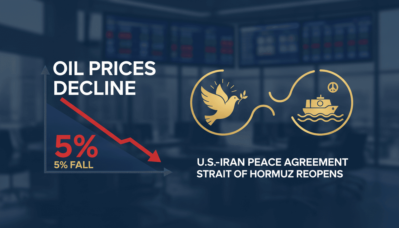 Oil prices decline sharply following U.S.-Iran peace agreement